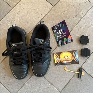 Heelys- black with light up soles
